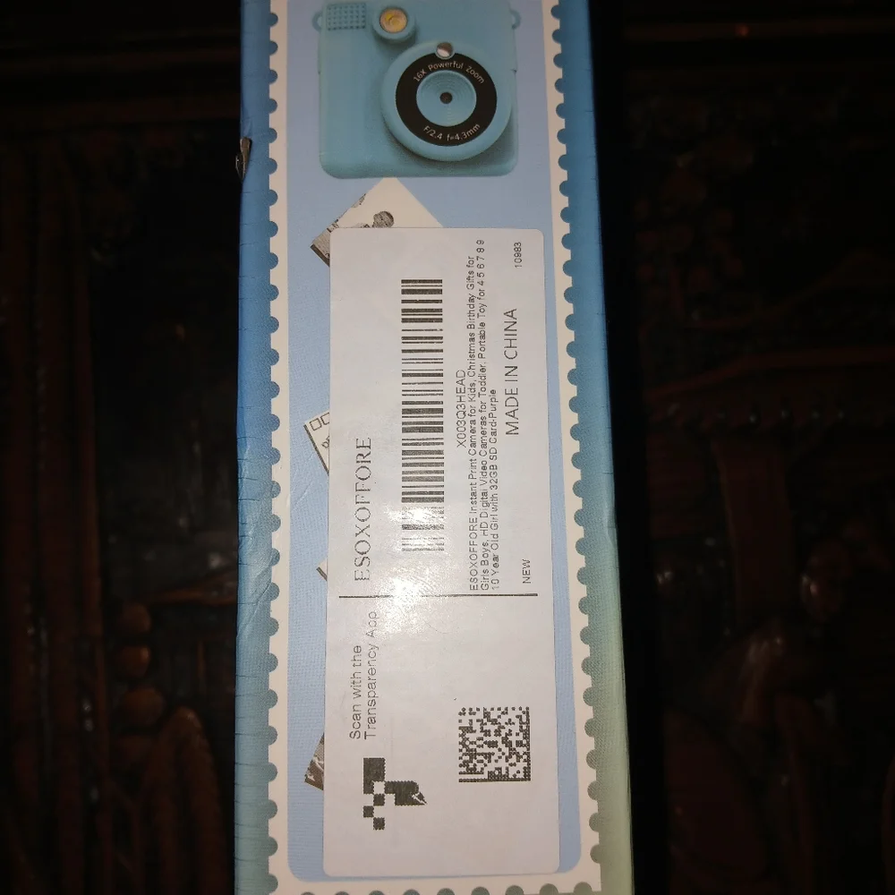 Pink and Blue DIY Instant Digital Camera